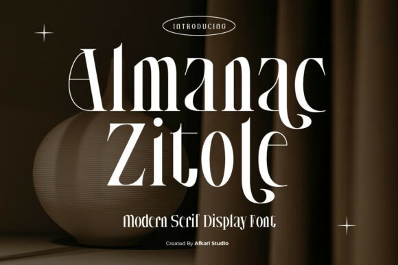 Almanac Zitole: A Serif Font for Editorial Elegance