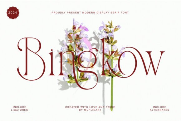 Bingkow: A Romantic Serif for Branding Magic