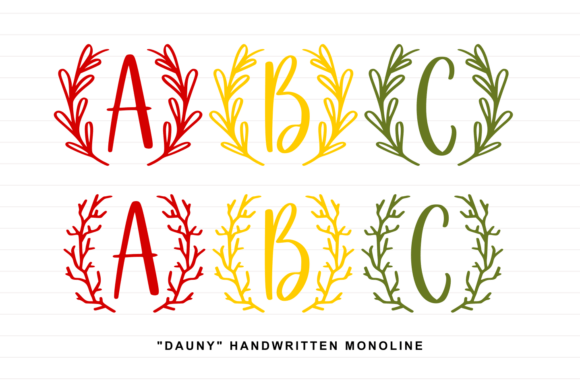 Dauny Monogram: A Font That Elevates Your Brand