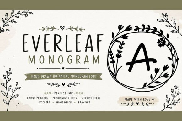 Everleaf Monogram: A Font That Elevates Your Brand