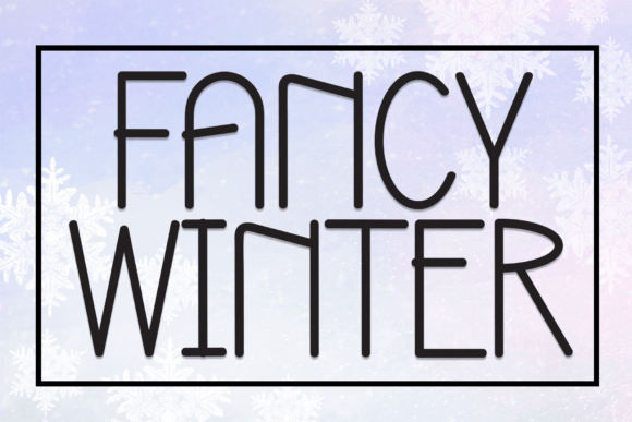 Fancy Winter Font for Creative Crafters