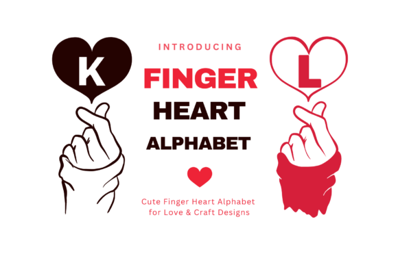 Finger Heart Alphabet: A Playful Font for Digital Branding
