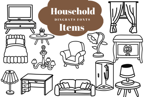 Font Choice That Speaks Volumes: Household Items in Action