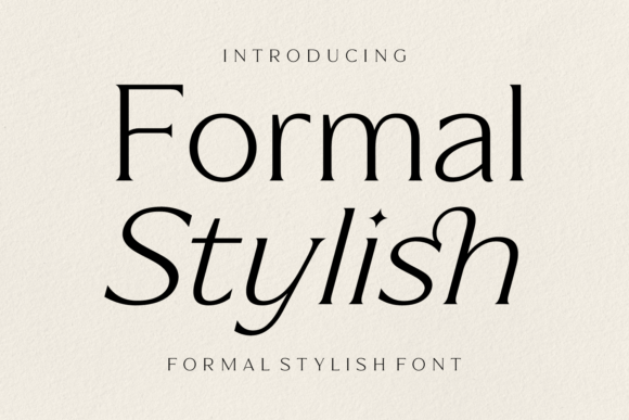 Formal Stylish: A Serif Font for Editorial Excellence