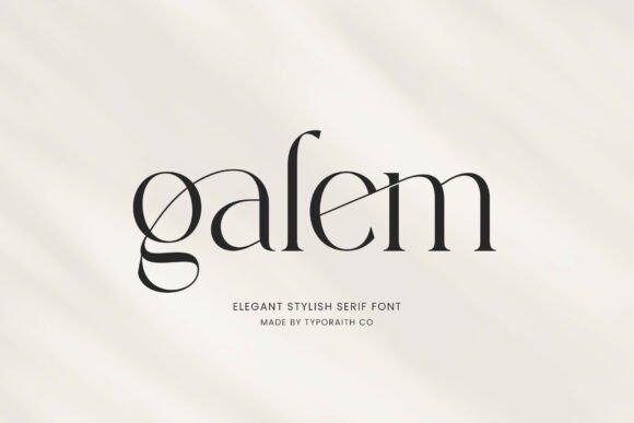 Galem: A Serif Font for Premium Branding