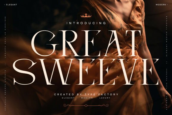 Great Sweeve: A Serif Font for Crafters and Product Creators