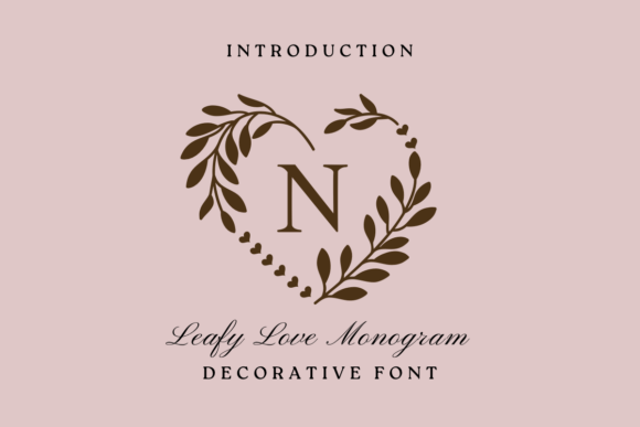 Leafy Love Monogram: A Font That Elevates Brand Identity