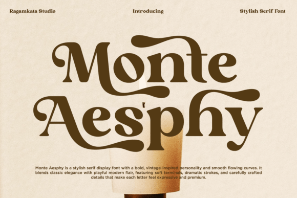 Monte Aesphy: A Serif Font for Campaigns That Speak with Style