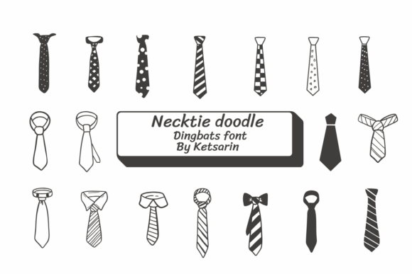 Necktie Doodle: A Sketchy Twist on Branding Typography