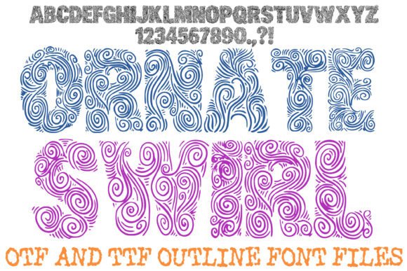 Ornate Swirl: A Font That Speaks Volume