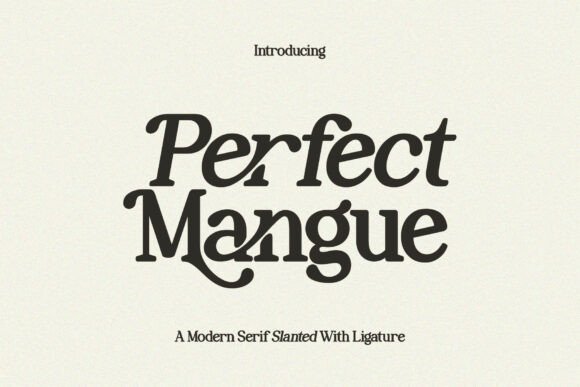 Perfect Mangue: The Serif Font That Elevates Your Brand