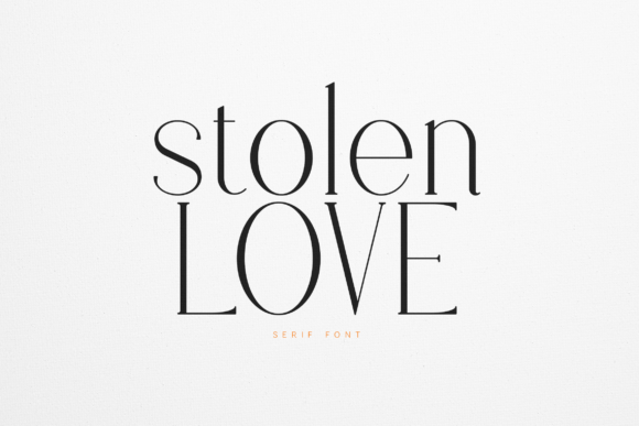 Stolen Love: A Serif Font That Elevates Digital Design