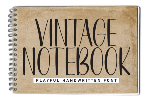 Upgrade Your Brand with Vintage Notebook Font