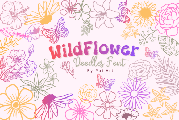 Wildflower Doodles: A Font That Speaks to the Soul of Your Campaign